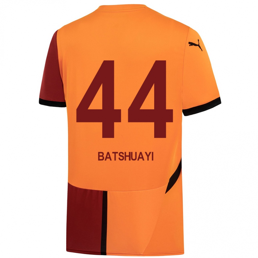 Niño Fútbol Camiseta Michy Batshuayi #44 Amarillo Rojo 1ª Equipación 2024/25 Argentina