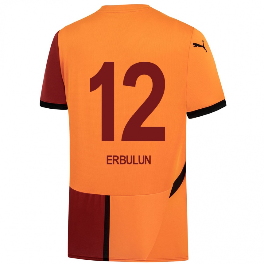 Niño Fútbol Camiseta Helin Erbulun #12 Amarillo Rojo 1ª Equipación 2024/25 Argentina