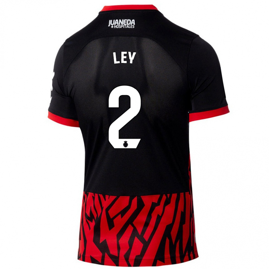 Niño Fútbol Camiseta Yuzún Ley #2 Negro Rojo 1ª Equipación 2024/25 Argentina