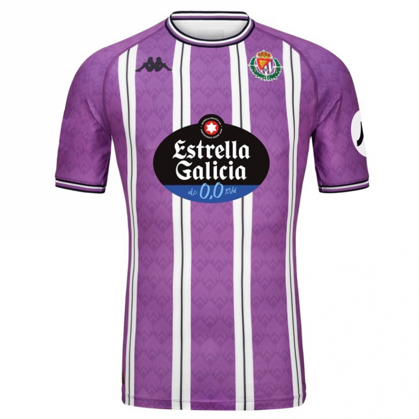 Niño Fútbol Camiseta Adrián Pascual #0 Púrpura Blanco 1ª Equipación 2024/25 Argentina