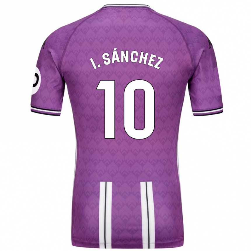 Niño Fútbol Camiseta Iván Sánchez #10 Púrpura Blanco 1ª Equipación 2024/25 Argentina