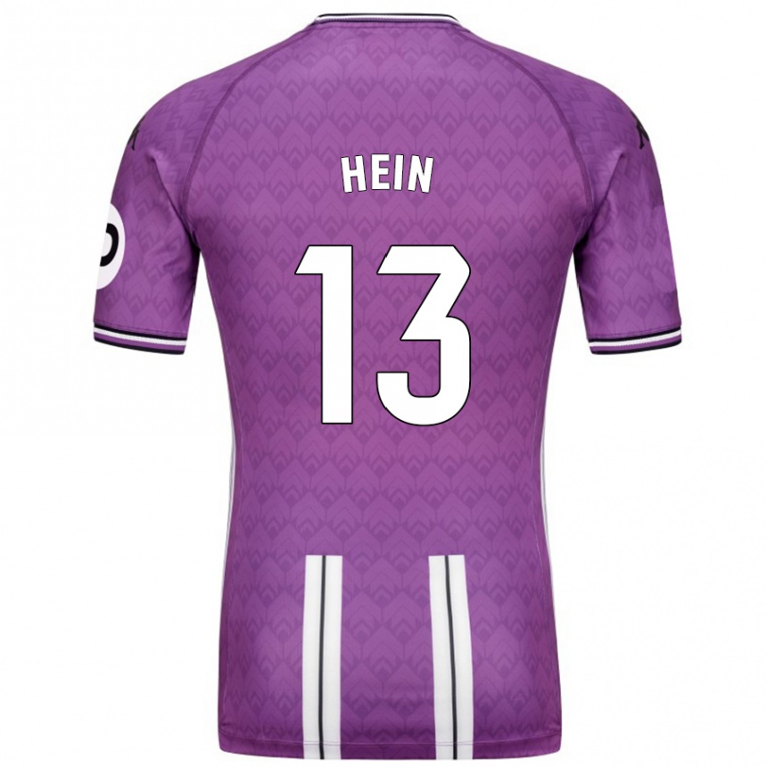 Niño Fútbol Camiseta Karl Hein #13 Púrpura Blanco 1ª Equipación 2024/25 Argentina