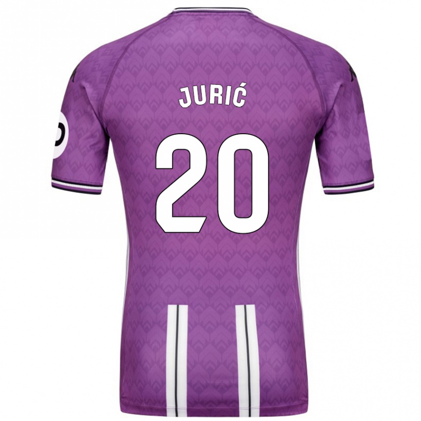 Niño Fútbol Camiseta Stanko Juric #20 Púrpura Blanco 1ª Equipación 2024/25 Argentina