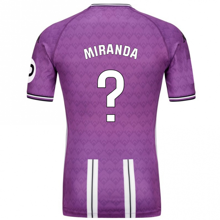 Niño Fútbol Camiseta João Miranda #0 Púrpura Blanco 1ª Equipación 2024/25 Argentina