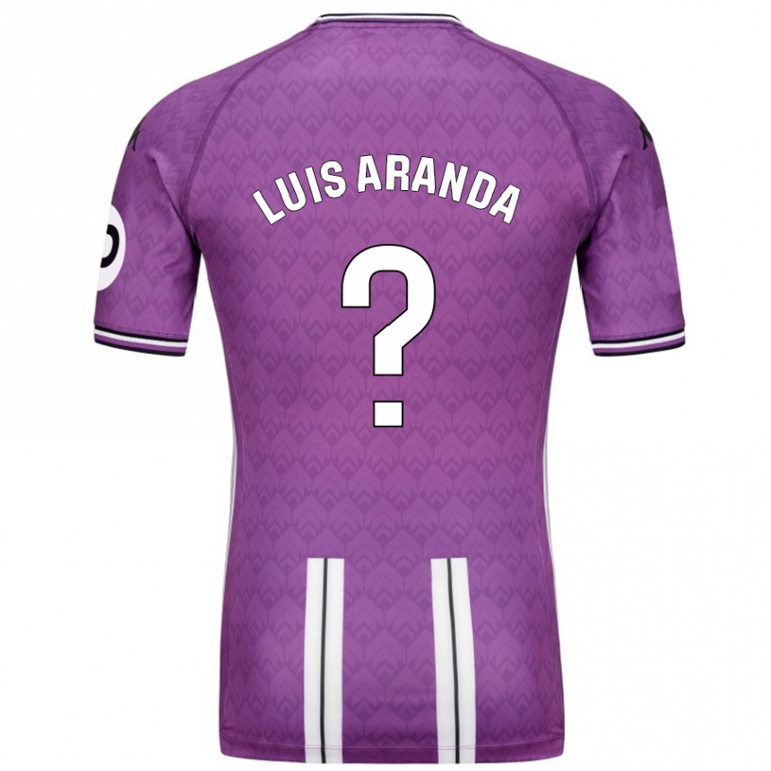 Niño Fútbol Camiseta José Luis Aranda #0 Púrpura Blanco 1ª Equipación 2024/25 Argentina