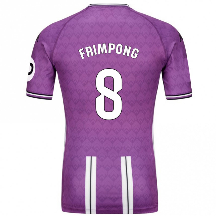 Niño Fútbol Camiseta Eugene Frimpong #8 Púrpura Blanco 1ª Equipación 2024/25 Argentina