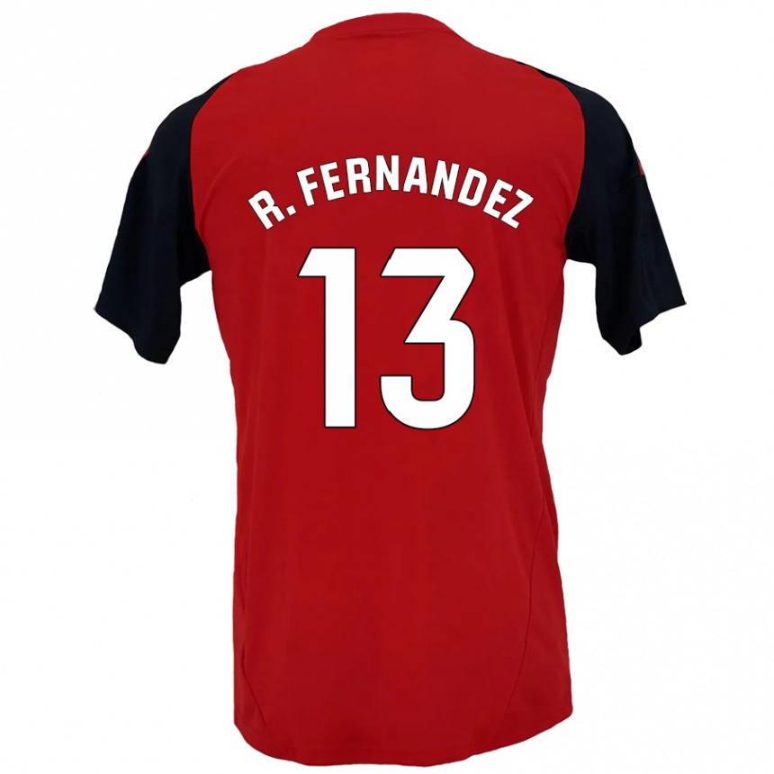 Niño Fútbol Camiseta Raúl Fernández #13 Rojo Negro 1ª Equipación 2024/25 Argentina