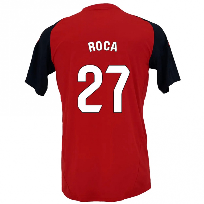 Niño Fútbol Camiseta Joel Roca #27 Rojo Negro 1ª Equipación 2024/25 Argentina