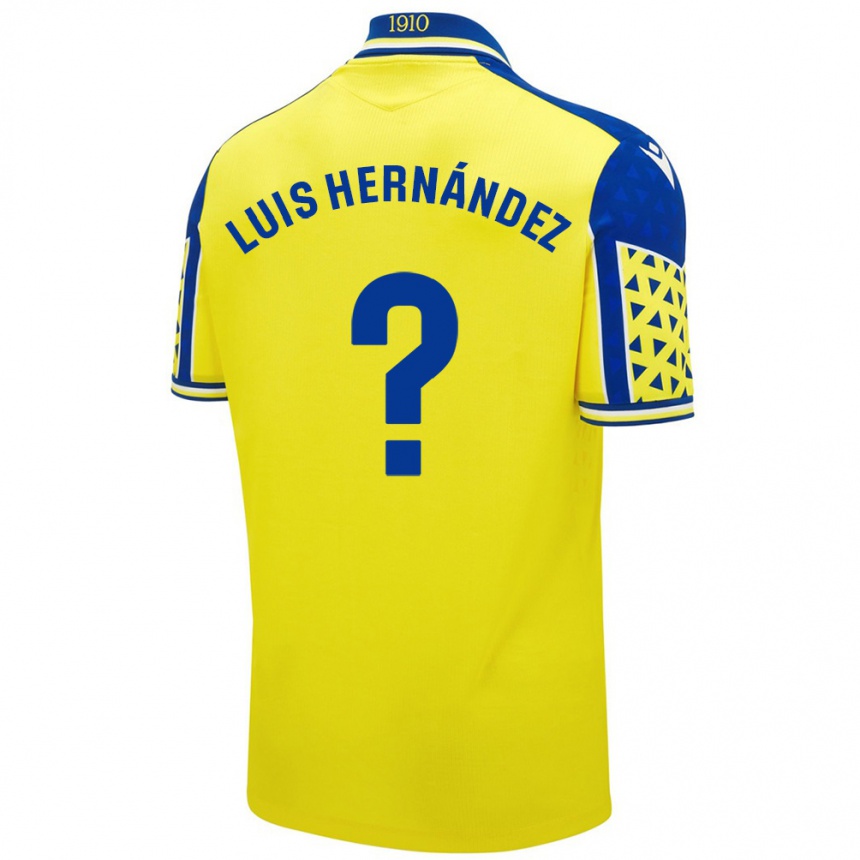 Niño Fútbol Camiseta Luis Hernández #0 Amarillo Azul 1ª Equipación 2024/25 Argentina