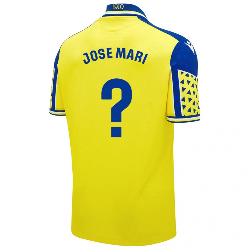 Niño Fútbol Camiseta José Mari #0 Amarillo Azul 1ª Equipación 2024/25 Argentina