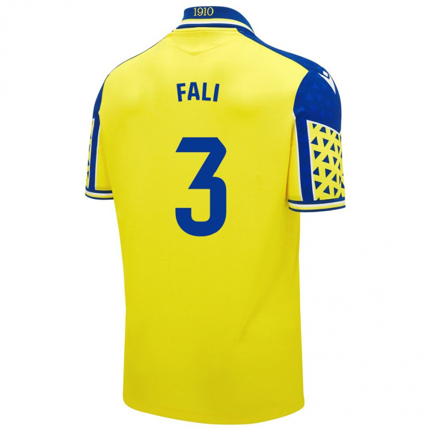 Niño Fútbol Camiseta Fali #3 Amarillo Azul 1ª Equipación 2024/25 Argentina