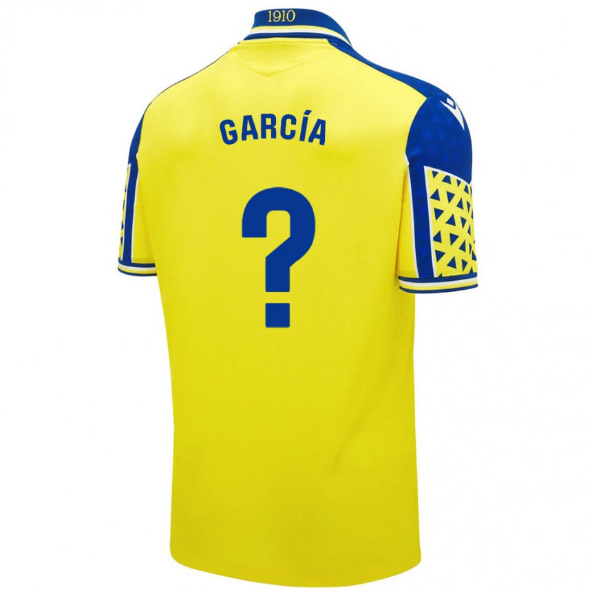 Niño Fútbol Camiseta Fran García #0 Amarillo Azul 1ª Equipación 2024/25 Argentina