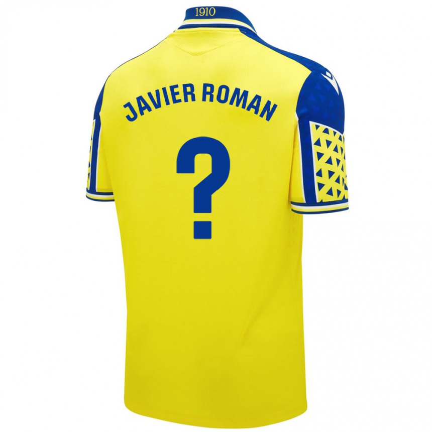 Niño Fútbol Camiseta José Javier Román #0 Amarillo Azul 1ª Equipación 2024/25 Argentina