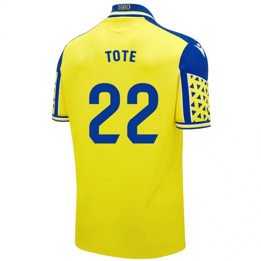 Niño Fútbol Camiseta Tote #22 Amarillo Azul 1ª Equipación 2024/25 Argentina