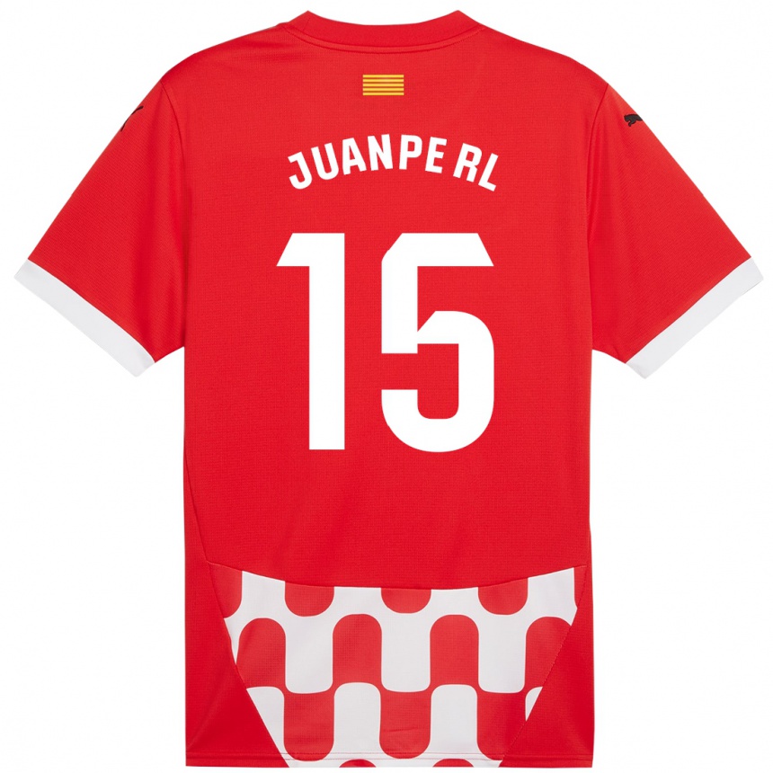 Niño Fútbol Camiseta Juanpe #15 Rojo Blanco 1ª Equipación 2024/25 Argentina