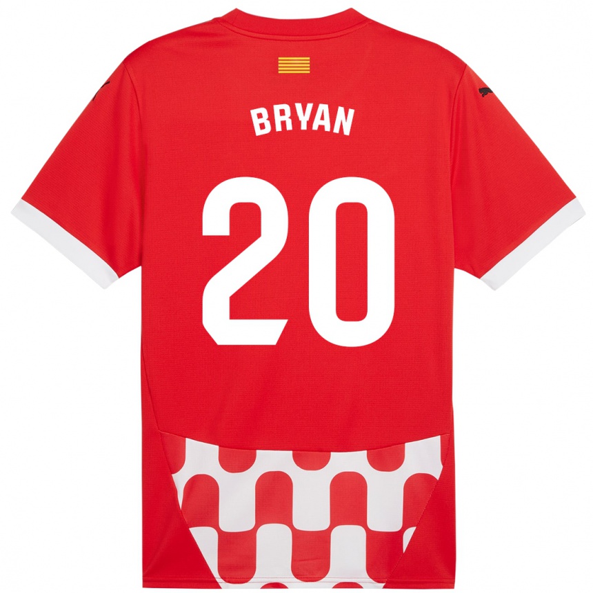 Niño Fútbol Camiseta Bryan Gil #20 Rojo Blanco 1ª Equipación 2024/25 Argentina