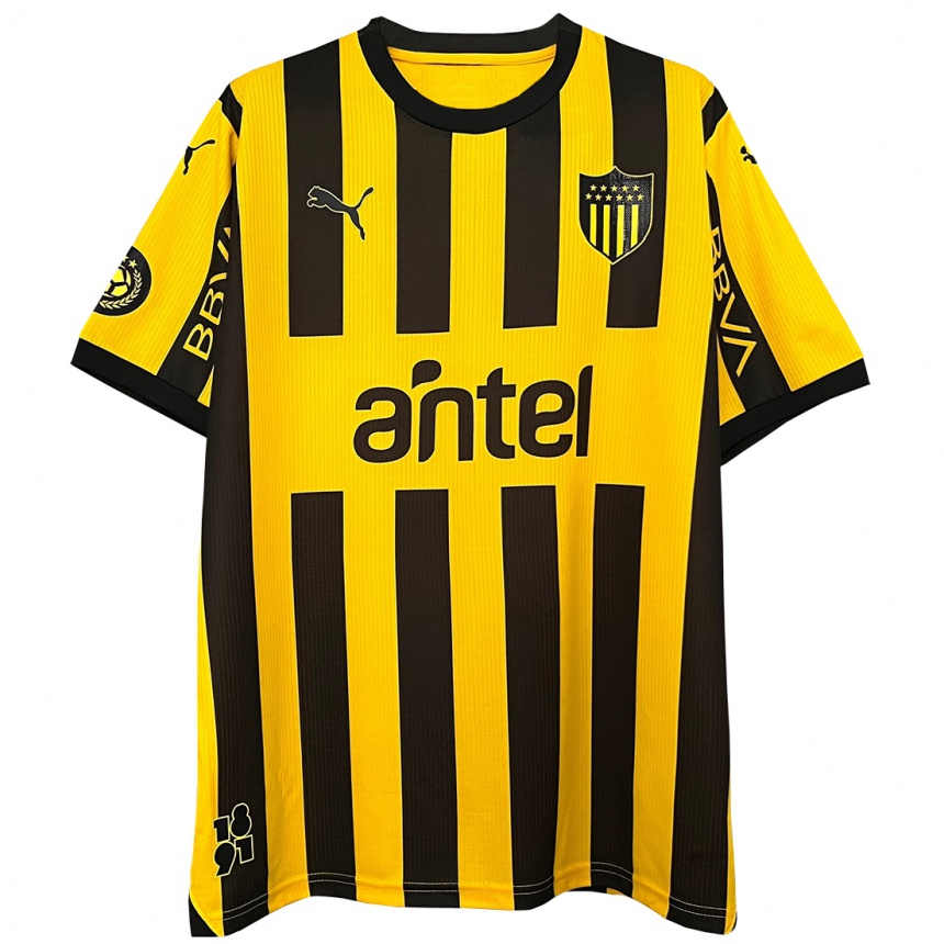 Niño Fútbol Camiseta Ignacio Sosa #25 Amarillo Negro 1ª Equipación 2024/25 Argentina