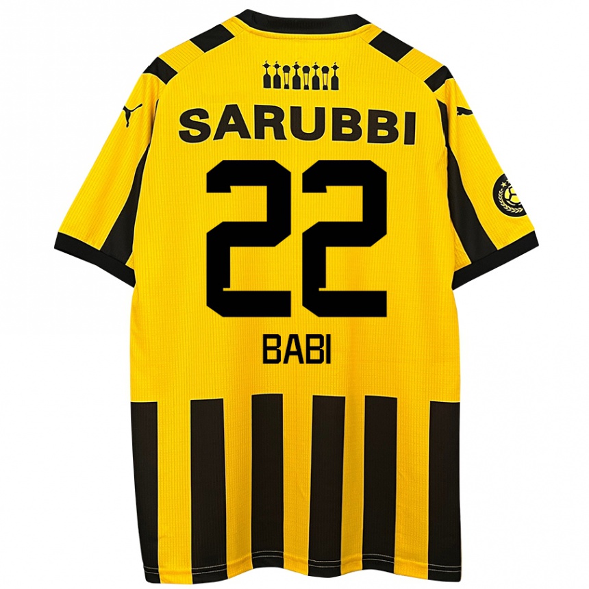 Niño Fútbol Camiseta Matheus Babi #22 Amarillo Negro 1ª Equipación 2024/25 Argentina