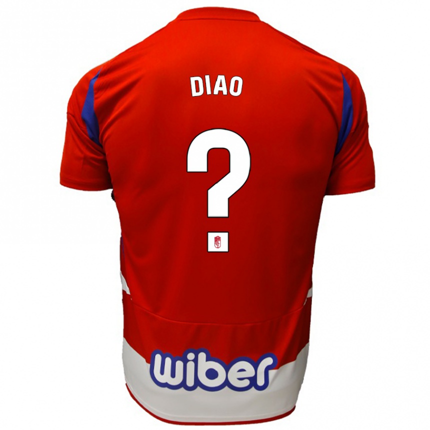 Niño Fútbol Camiseta Siren Diao #0 Rojo Blanco Azul 1ª Equipación 2024/25 Argentina