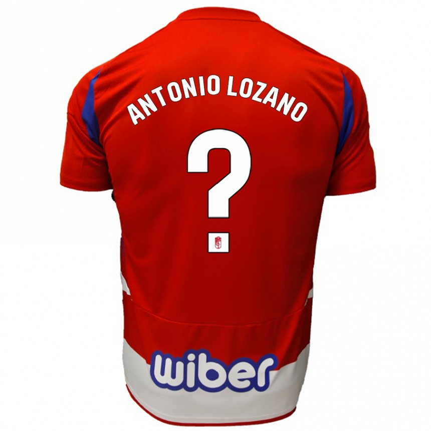 Niño Fútbol Camiseta José Antonio Lozano #0 Rojo Blanco Azul 1ª Equipación 2024/25 Argentina