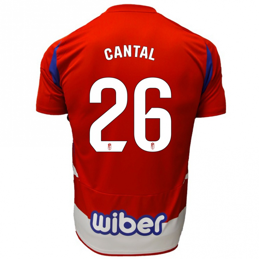 Niño Fútbol Camiseta Paco Cantal #26 Rojo Blanco Azul 1ª Equipación 2024/25 Argentina