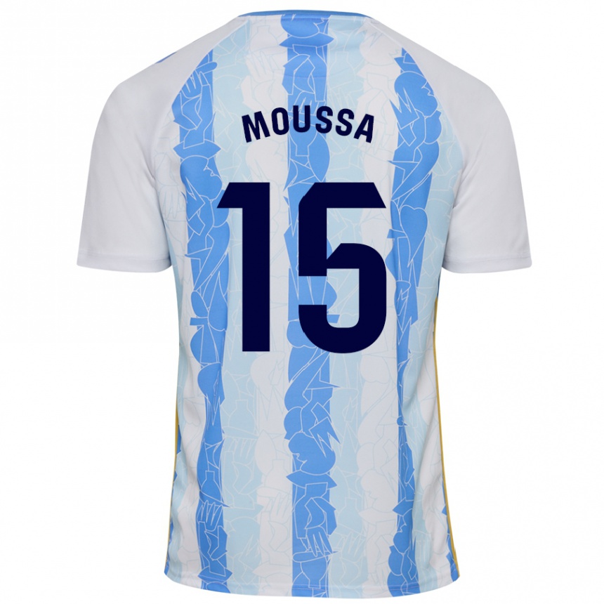 Niño Fútbol Camiseta Moussa Diarra #15 Blanco Azul 1ª Equipación 2024/25 Argentina