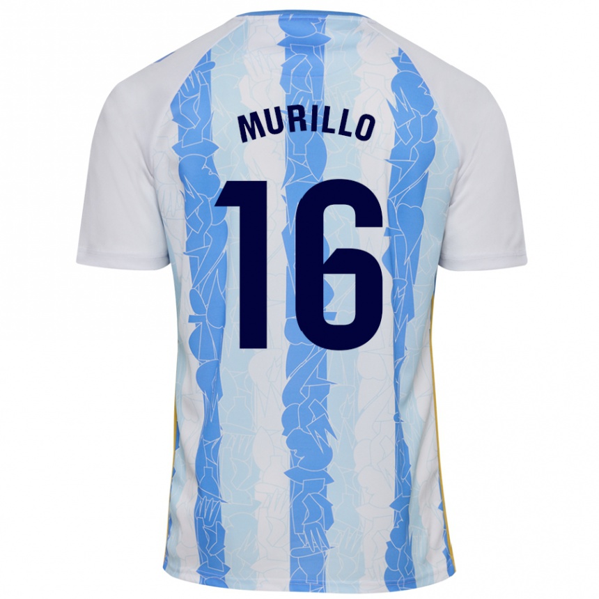 Niño Fútbol Camiseta Diego Murillo #16 Blanco Azul 1ª Equipación 2024/25 Argentina