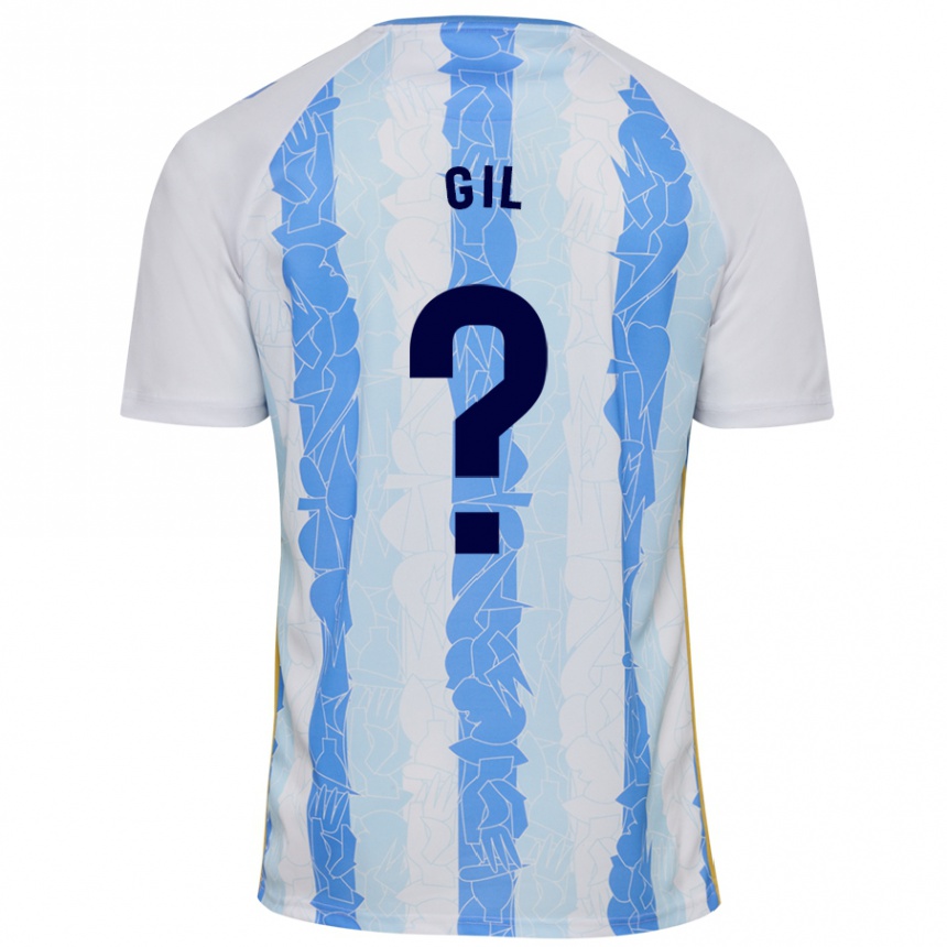 Niño Fútbol Camiseta José Gil #0 Blanco Azul 1ª Equipación 2024/25 Argentina