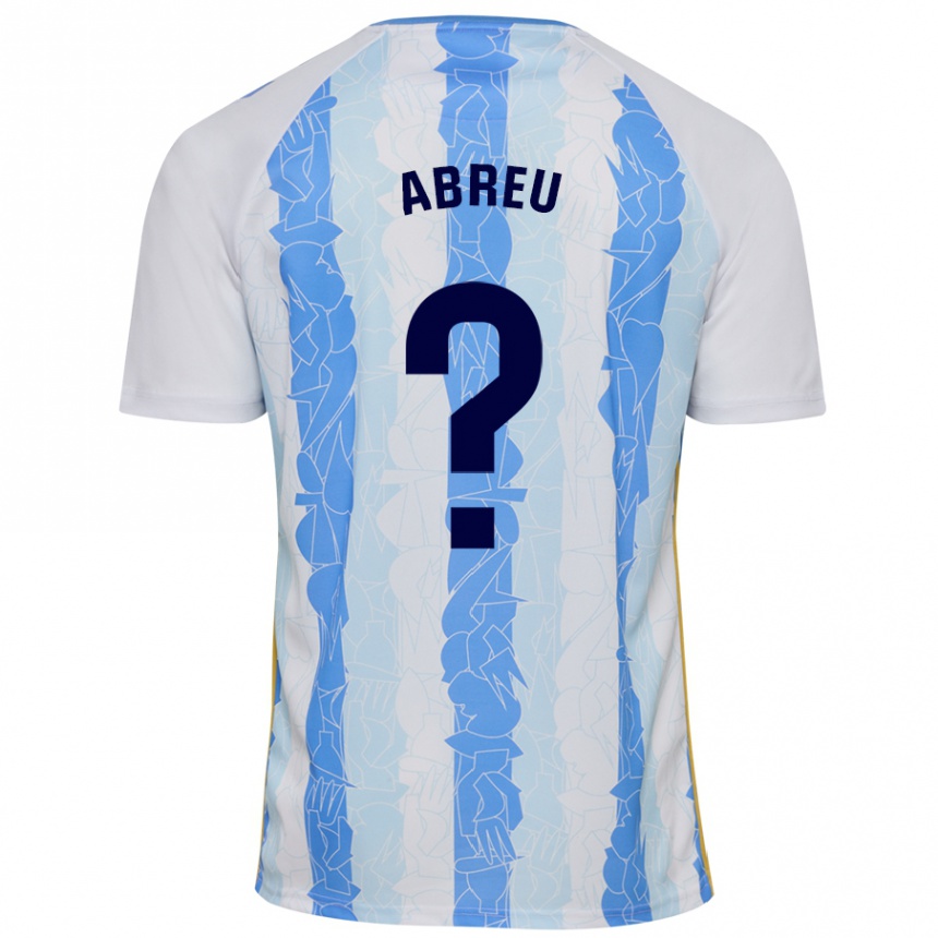 Niño Fútbol Camiseta Marco Abreu #0 Blanco Azul 1ª Equipación 2024/25 Argentina