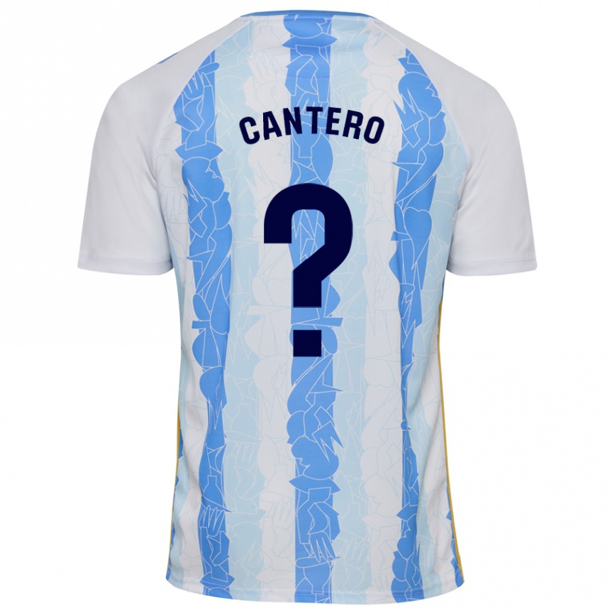 Niño Fútbol Camiseta José Cantero #0 Blanco Azul 1ª Equipación 2024/25 Argentina