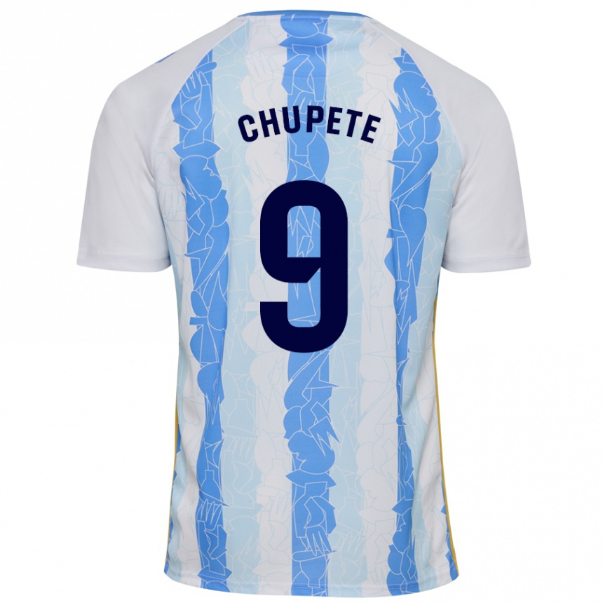 Niño Fútbol Camiseta Chupete #9 Blanco Azul 1ª Equipación 2024/25 Argentina