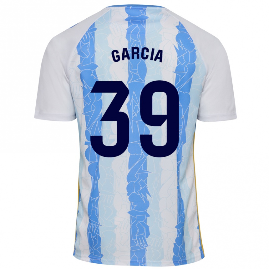 Niño Fútbol Camiseta Claudia García #39 Blanco Azul 1ª Equipación 2024/25 Argentina