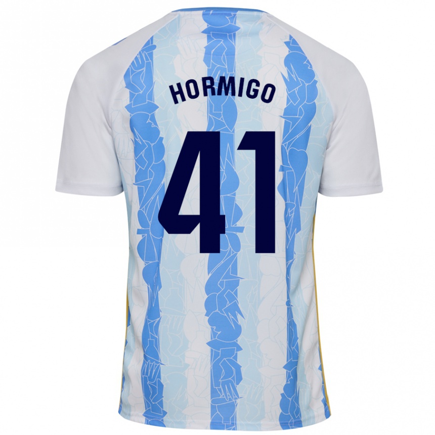 Niño Fútbol Camiseta Cintia Hormigo #41 Blanco Azul 1ª Equipación 2024/25 Argentina