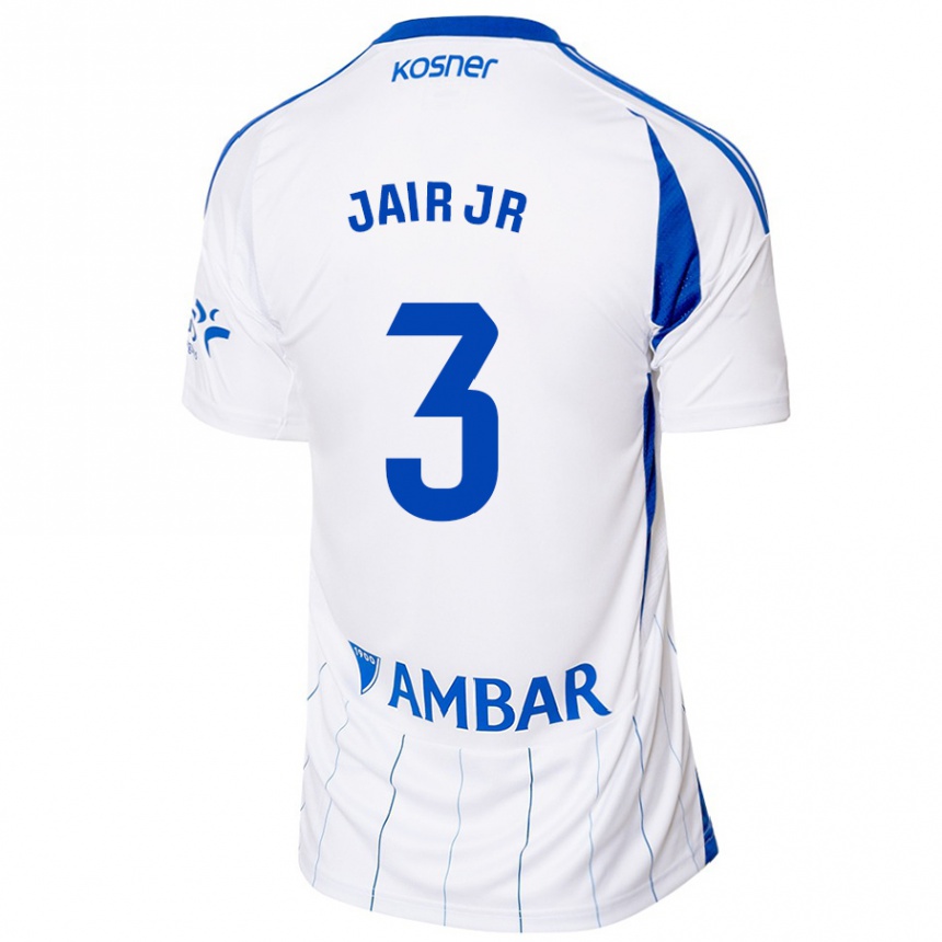 Niño Fútbol Camiseta Jair Amador #3 Rojo Blanco 1ª Equipación 2024/25 Argentina