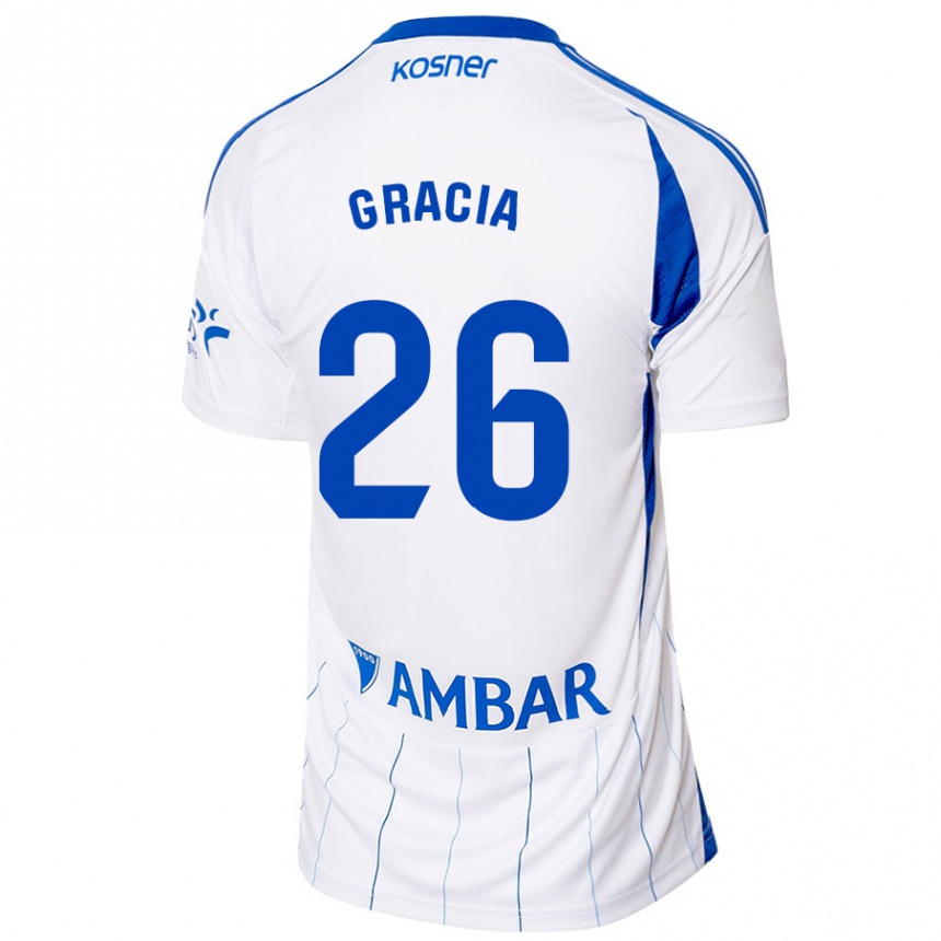 Niño Fútbol Camiseta Gori Gracia #26 Rojo Blanco 1ª Equipación 2024/25 Argentina