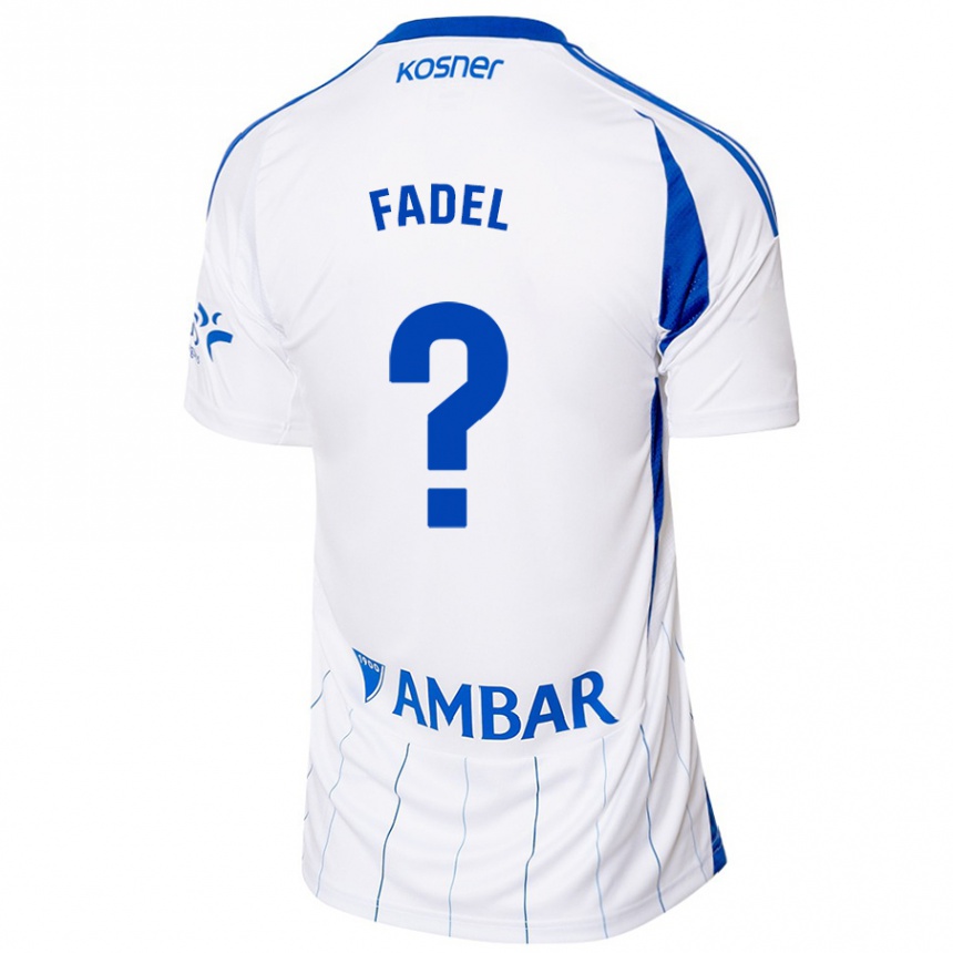 Niño Fútbol Camiseta Ismael Fadel #0 Rojo Blanco 1ª Equipación 2024/25 Argentina