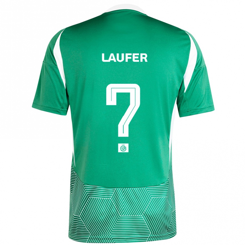 Niño Fútbol Camiseta Ronny Laufer #0 Verde Blanco 1ª Equipación 2024/25 Argentina