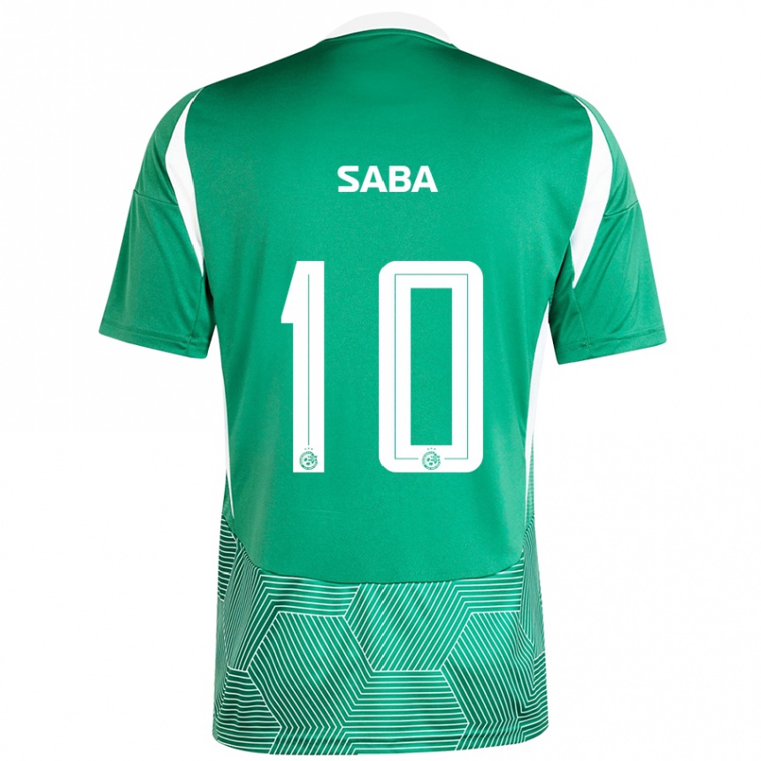 Niño Fútbol Camiseta Dia Saba #10 Verde Blanco 1ª Equipación 2024/25 Argentina