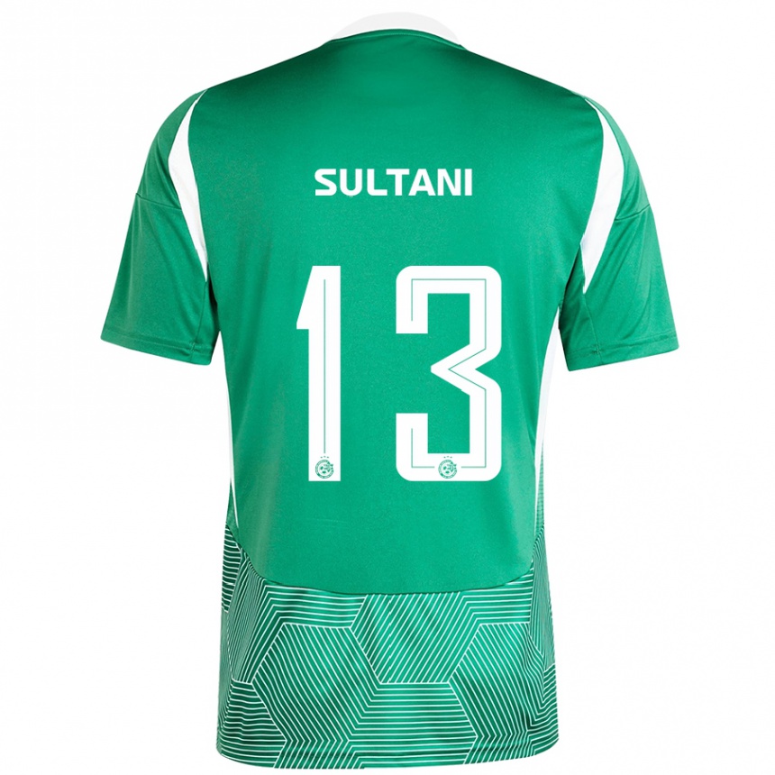 Niño Fútbol Camiseta Tomás Sultani #13 Verde Blanco 1ª Equipación 2024/25 Argentina