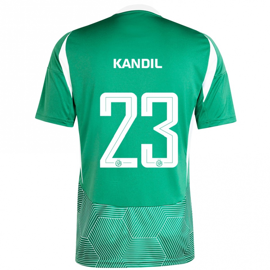 Niño Fútbol Camiseta Maor Kandil #23 Verde Blanco 1ª Equipación 2024/25 Argentina