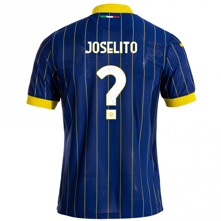 Niño Fútbol Camiseta Joselito #0 Azul Amarillo 1ª Equipación 2024/25 Argentina