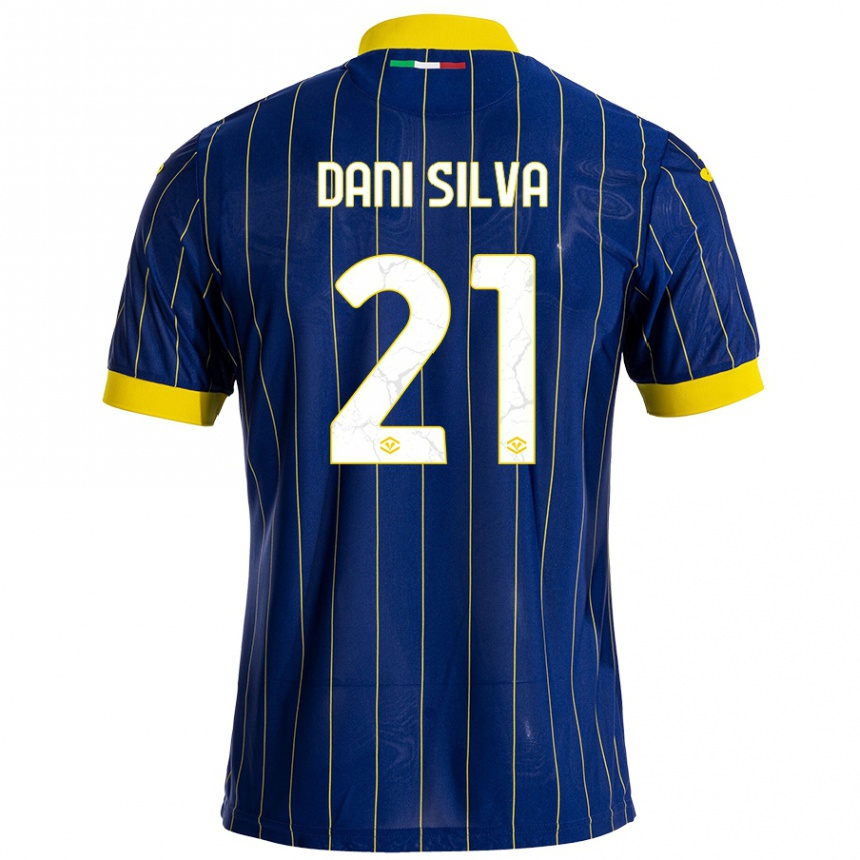 Niño Fútbol Camiseta Dani Silva #21 Azul Amarillo 1ª Equipación 2024/25 Argentina