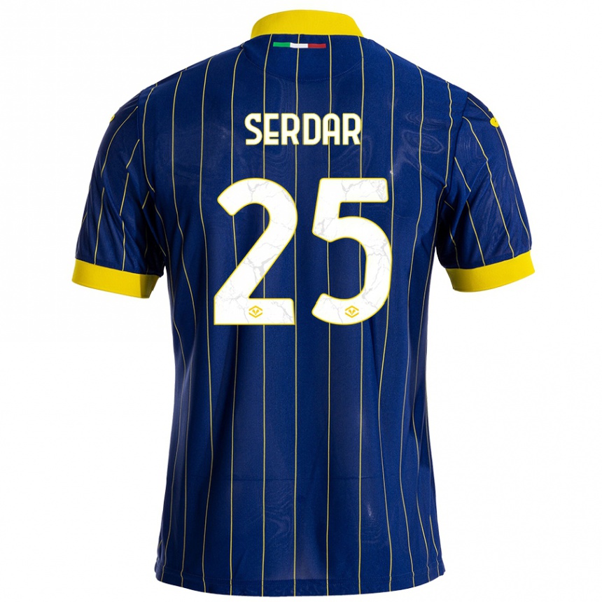 Niño Fútbol Camiseta Suat Serdar #25 Azul Amarillo 1ª Equipación 2024/25 Argentina