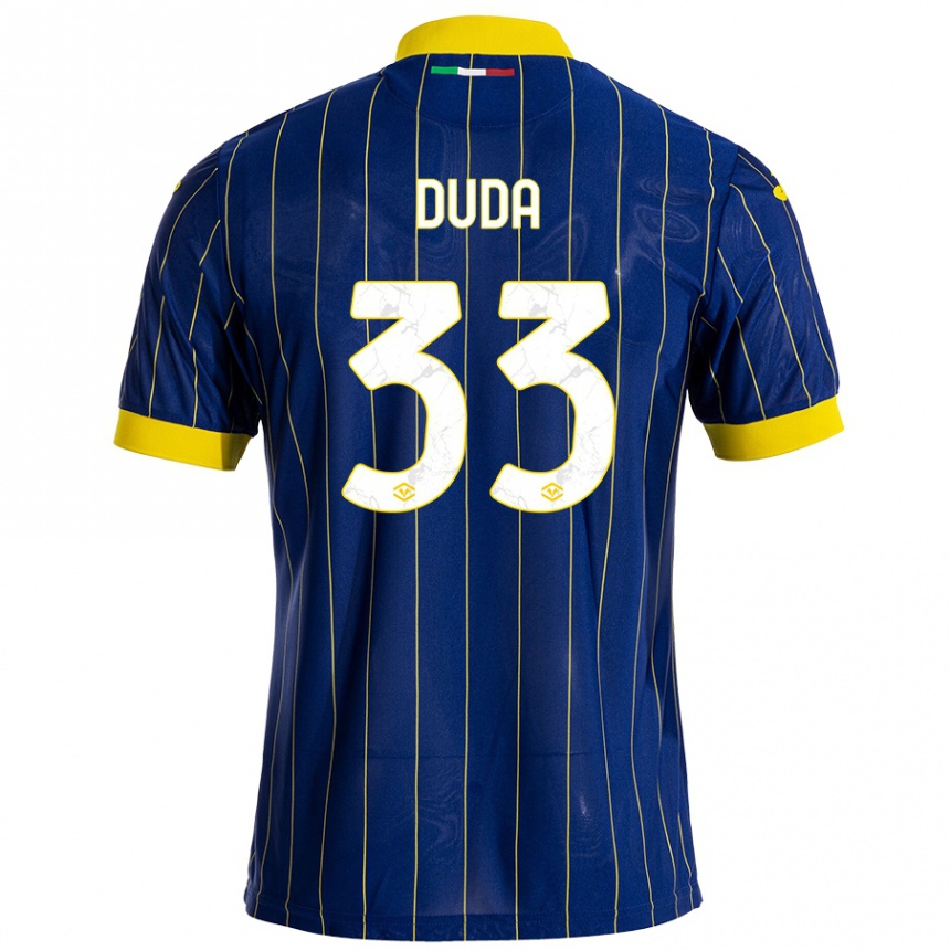 Niño Fútbol Camiseta Ondrej Duda #33 Azul Amarillo 1ª Equipación 2024/25 Argentina