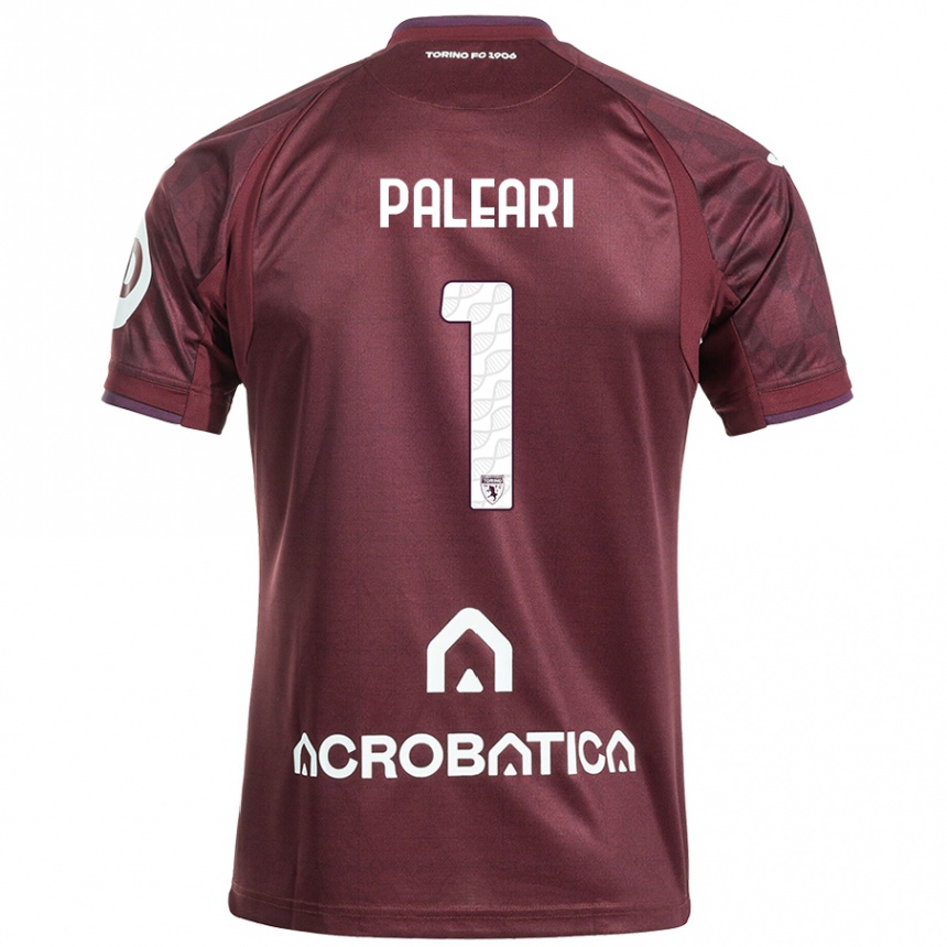 Niño Fútbol Camiseta Alberto Paleari #1 Granate Blanco 1ª Equipación 2024/25 Argentina