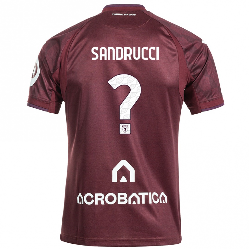 Niño Fútbol Camiseta Romeo Sandrucci #0 Granate Blanco 1ª Equipación 2024/25 Argentina