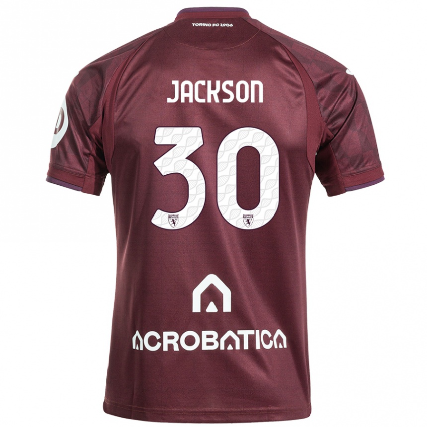 Niño Fútbol Camiseta Michael Jackson #30 Granate Blanco 1ª Equipación 2024/25 Argentina