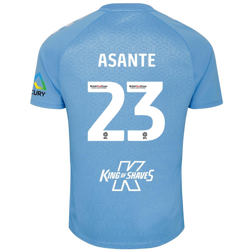 Niño Fútbol Camiseta Brandon Thomas-Asante #23 Azul Blanco 1ª Equipación 2024/25 Argentina