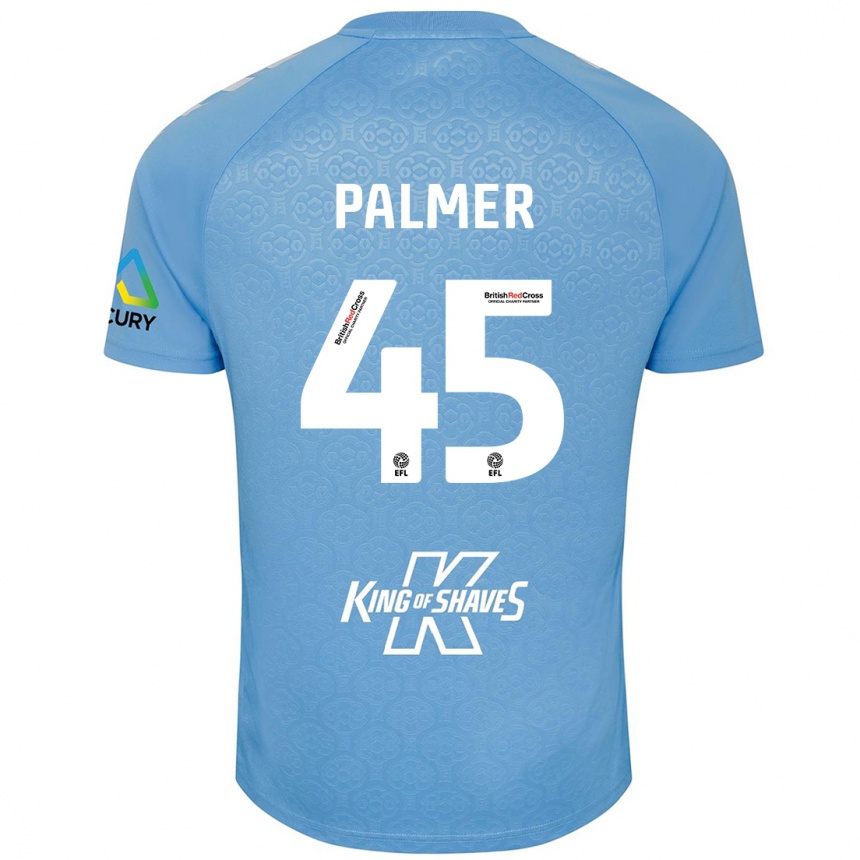 Niño Fútbol Camiseta Kasey Palmer #45 Azul Blanco 1ª Equipación 2024/25 Argentina