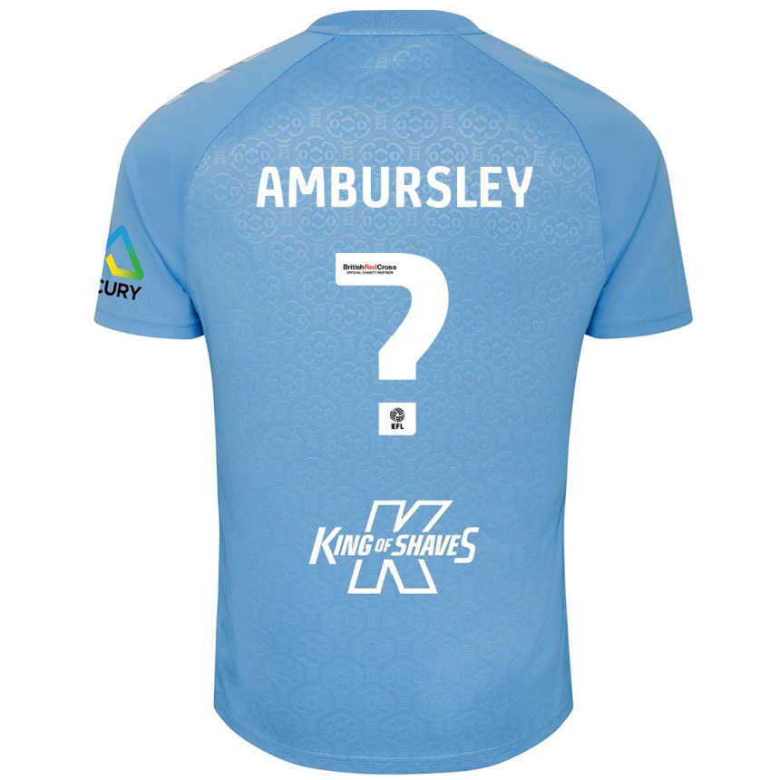 Niño Fútbol Camiseta Conrad Ambursley #0 Azul Blanco 1ª Equipación 2024/25 Argentina